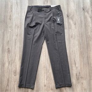 NEW LAUREN RALPH LAUREN 36 x 32 dress pants grey gray NO IRON STRETCH ULTRAFLEX